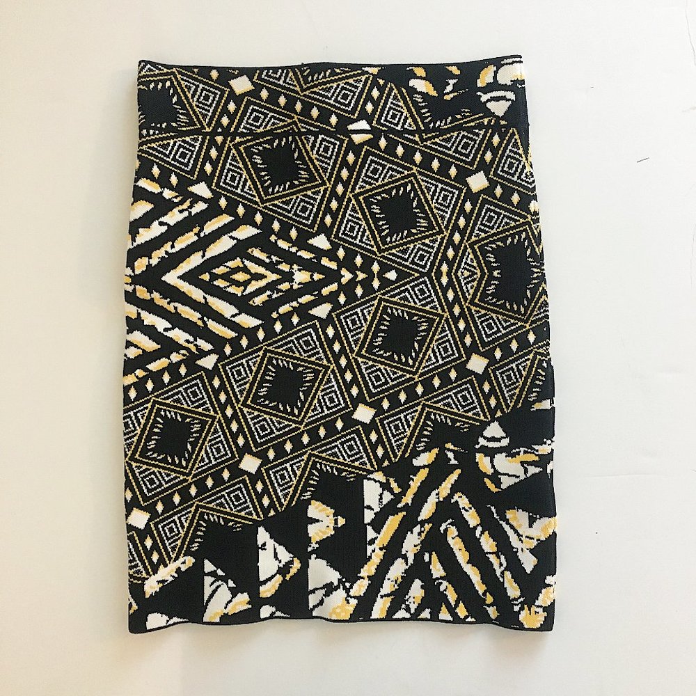 BCBGMAXAZRIA Britte Tribal Print Bandage Skirt - Picture 5 of 7
